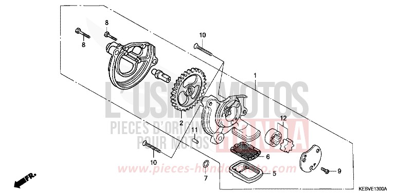 OELPUMPE von CB1300 Super Bold'or ABS EMINENCE RED METALLIC (R227) von 1998